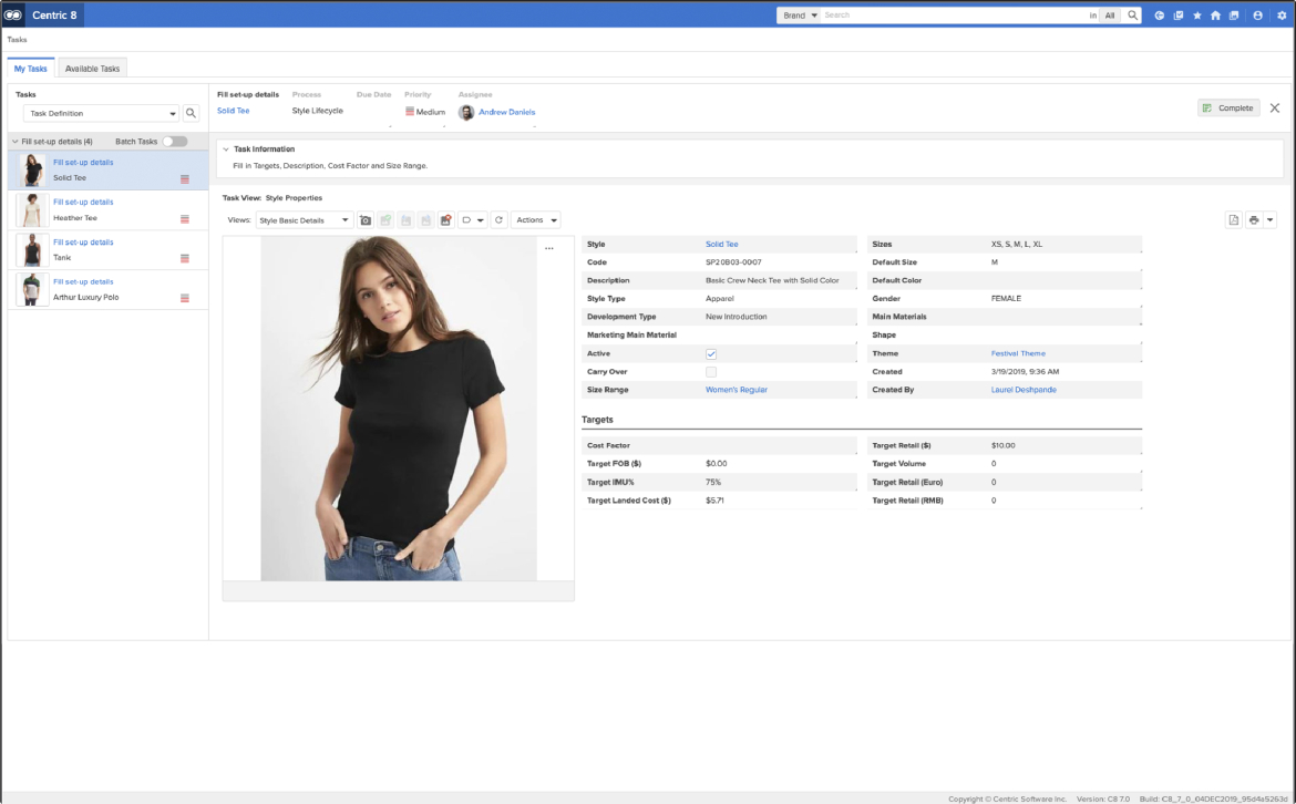 screenshot of Centric PLM